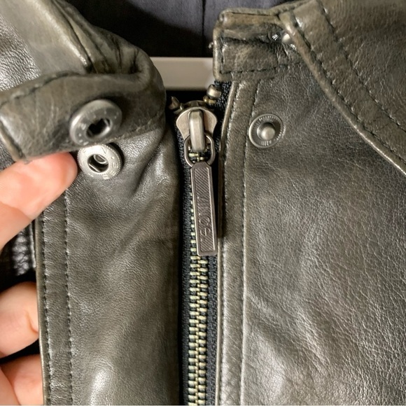 Vince womens brown 100% leather full zip Jacket M - Picture 6 of 10